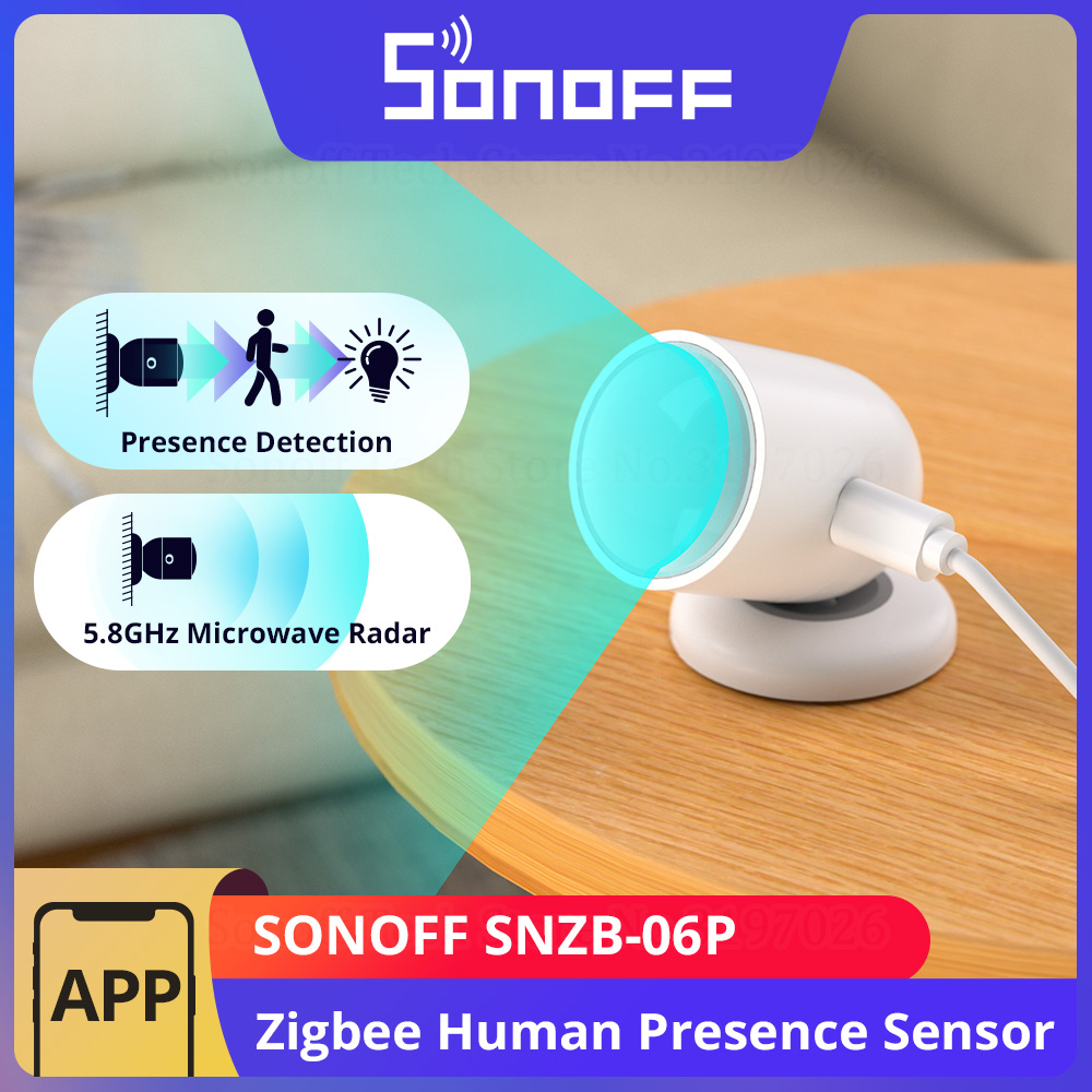 Sonoff Basic - SONOFF SNZB-06P Zigbee Sensor kehadiran manusia
