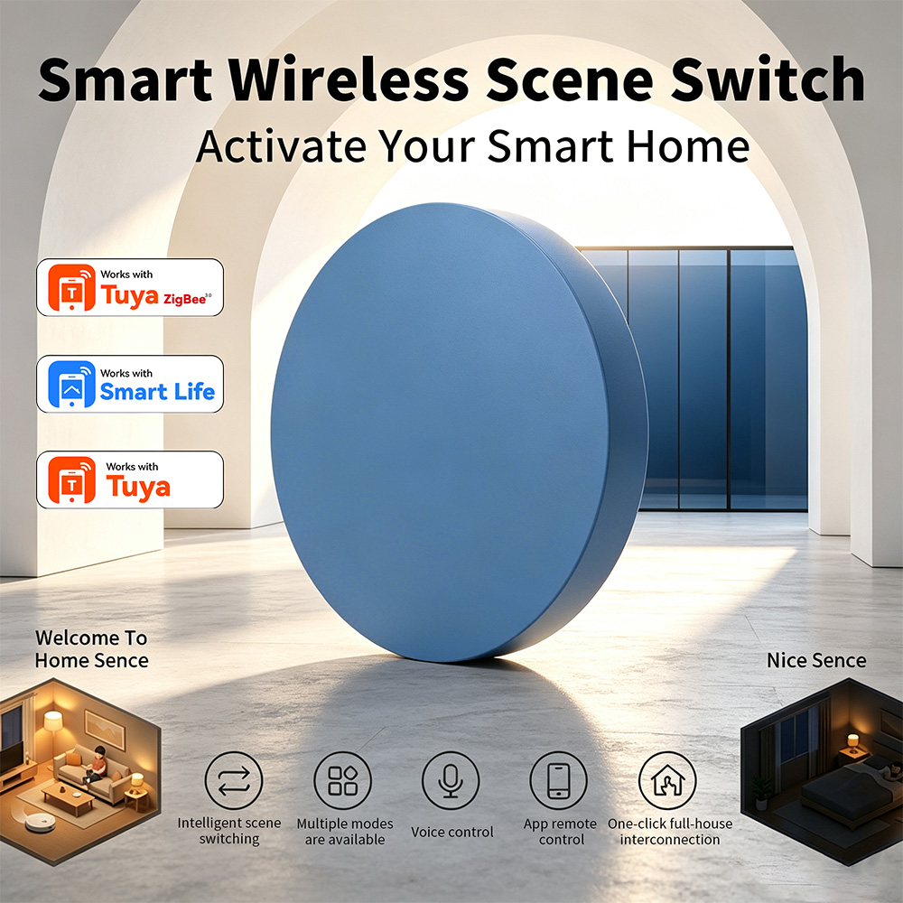 Home Assistant Tuya - Tombol Pintar Zigbee untuk Pengaturan Adegan,