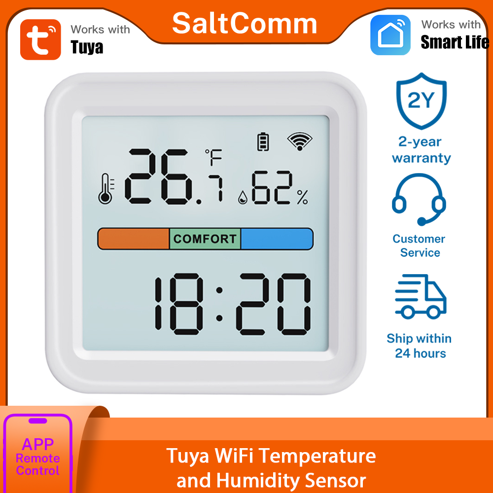 Tuya Sensor Suhu dan Kelembapa - Tuya Smart ulasan dan harga