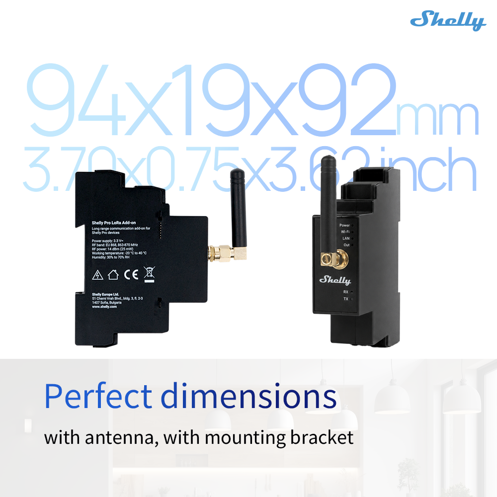Shelly Pro LoRa Add-on Memperl - Shelly Plug ulasan dan harga