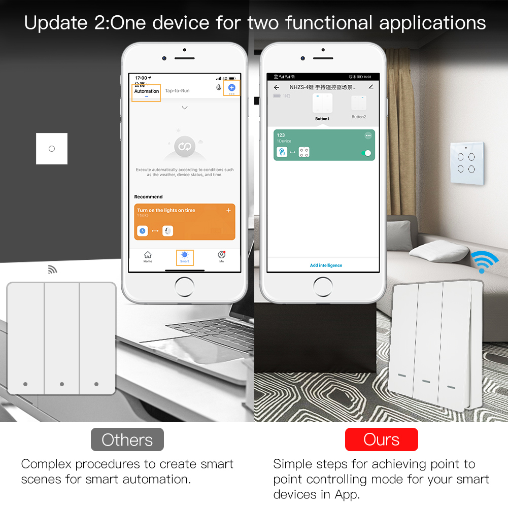 MOES Tuya ZigBee Scene Switch  - Smart Relay Tuya ulasan dan harga