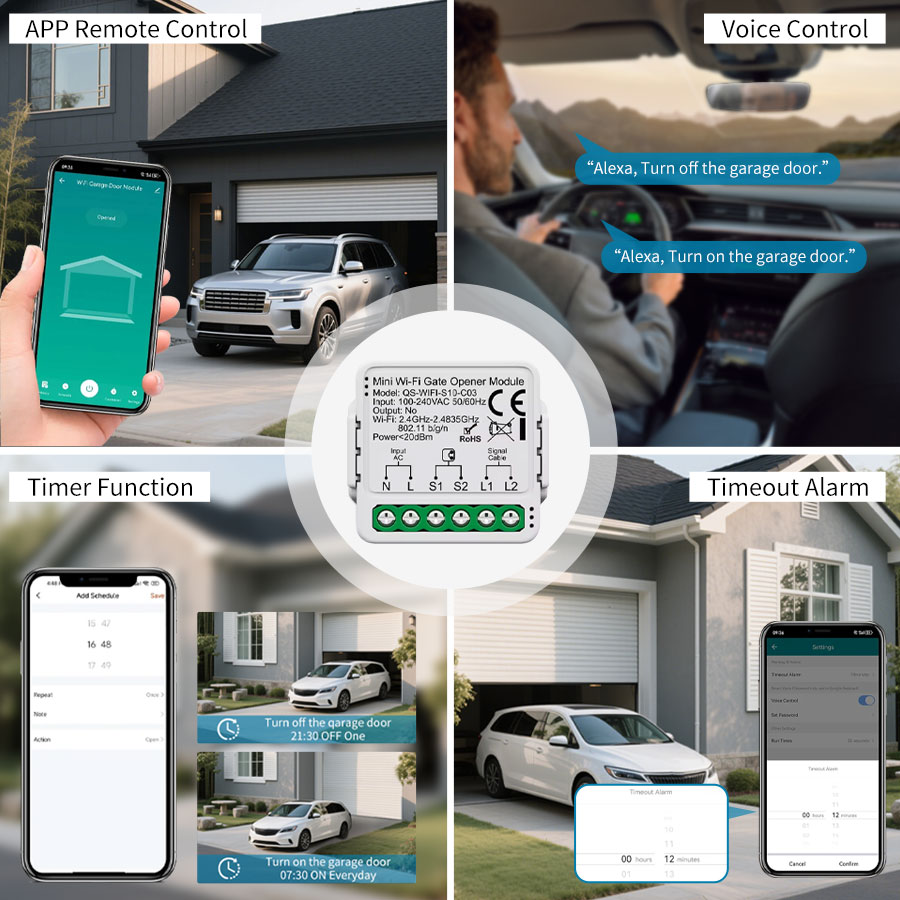 Pengontrol Pintu Garasi Tuya S - Smart Relay Tuya ulasan dan harga