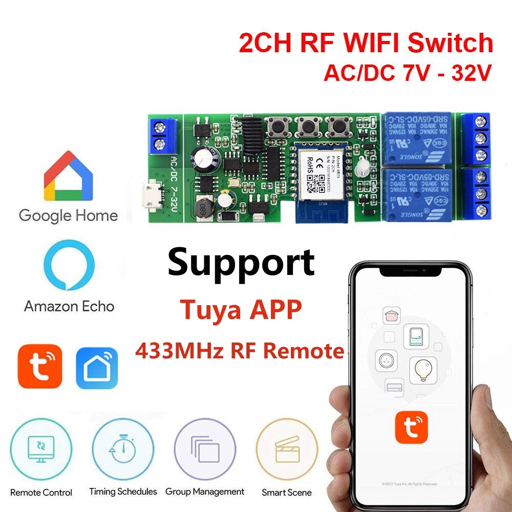 Alexa Smart Switch Tuya Smart  - Tuya 4 Channel ulasan dan harga