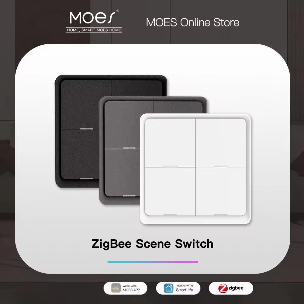 MOES 4 Gang Tuya ZigBee nirkab - Sonoff Basic ulasan dan harga
