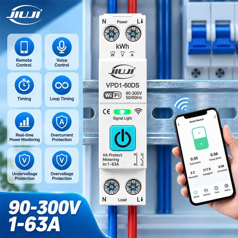 Sakelar DIN Rail WiFi Cerdas 1 - Smart Relay Tuya ulasan dan harga
