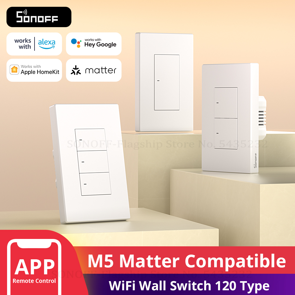 SONOFF M5 Matter WiFi sakelar  - Sonoff Basic ulasan dan harga