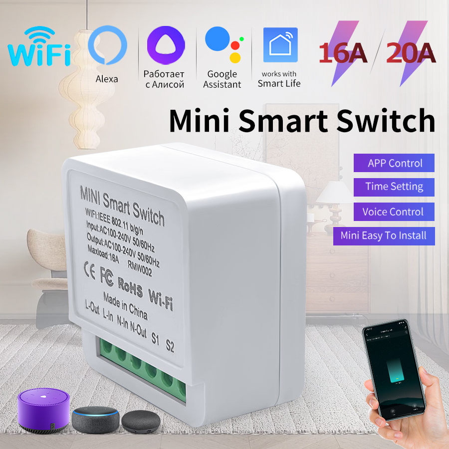 16A/20A modul sakelar pintar M - Sonoff Mini R4 ulasan dan harga